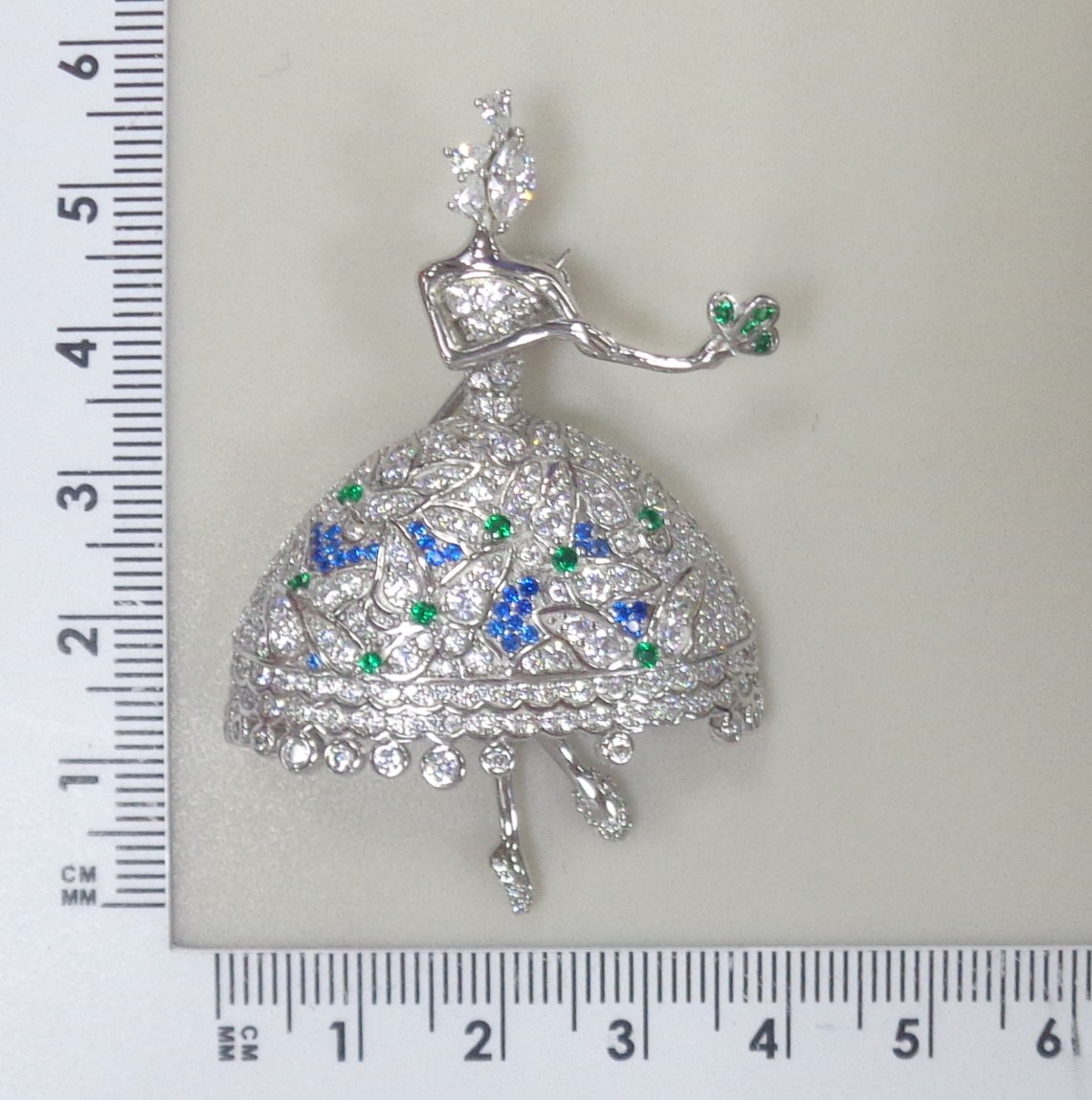 10229-000028 Брошь (Ag 925)